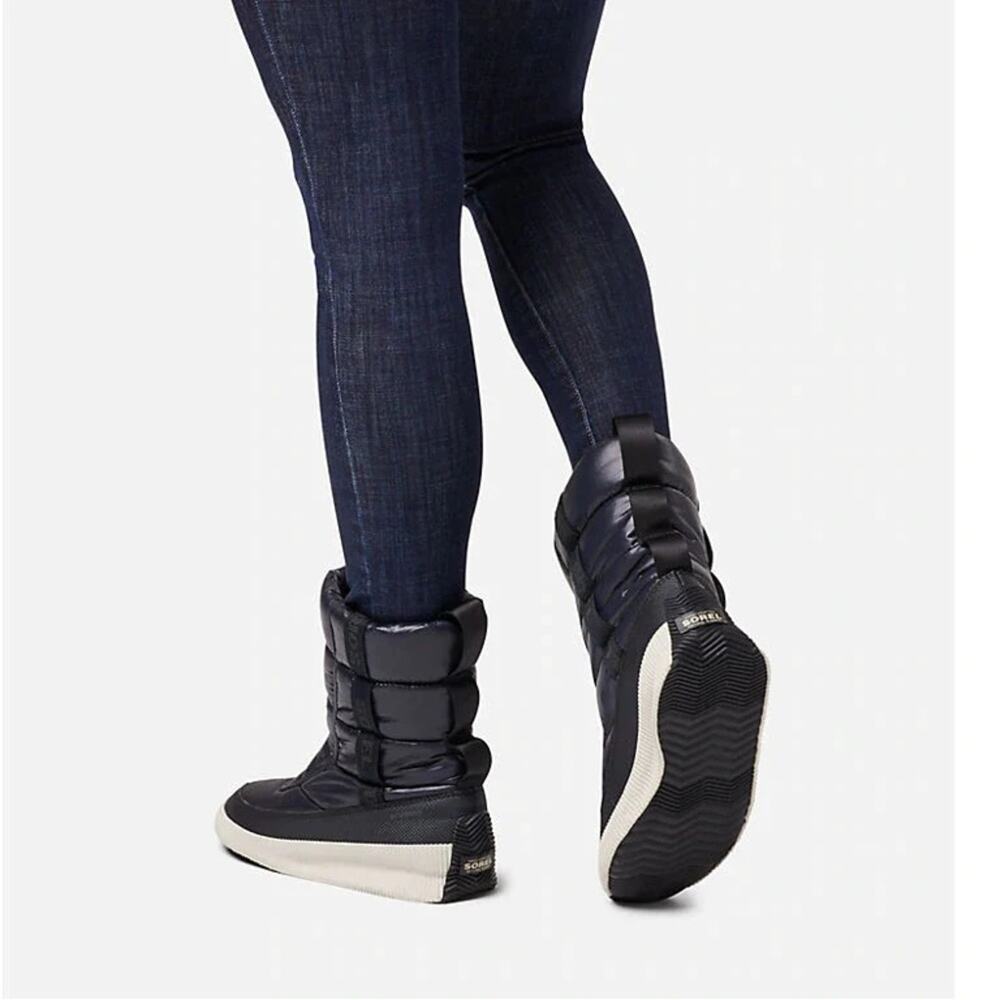 Sorel Out N About Puffy Mid Boot Black 6 NWOB - Picture 5 of 8